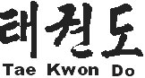 Die koreanischen Schriftzeichen Tae Kwon Do